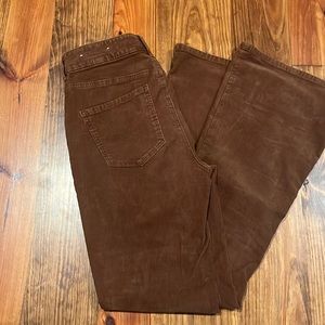 American eagle super high waisted corduroy pants, 4R